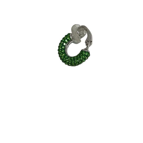 Swarovski Tigris ear cuff Single, Green, Rhodium plated - Picture 5 of 7
